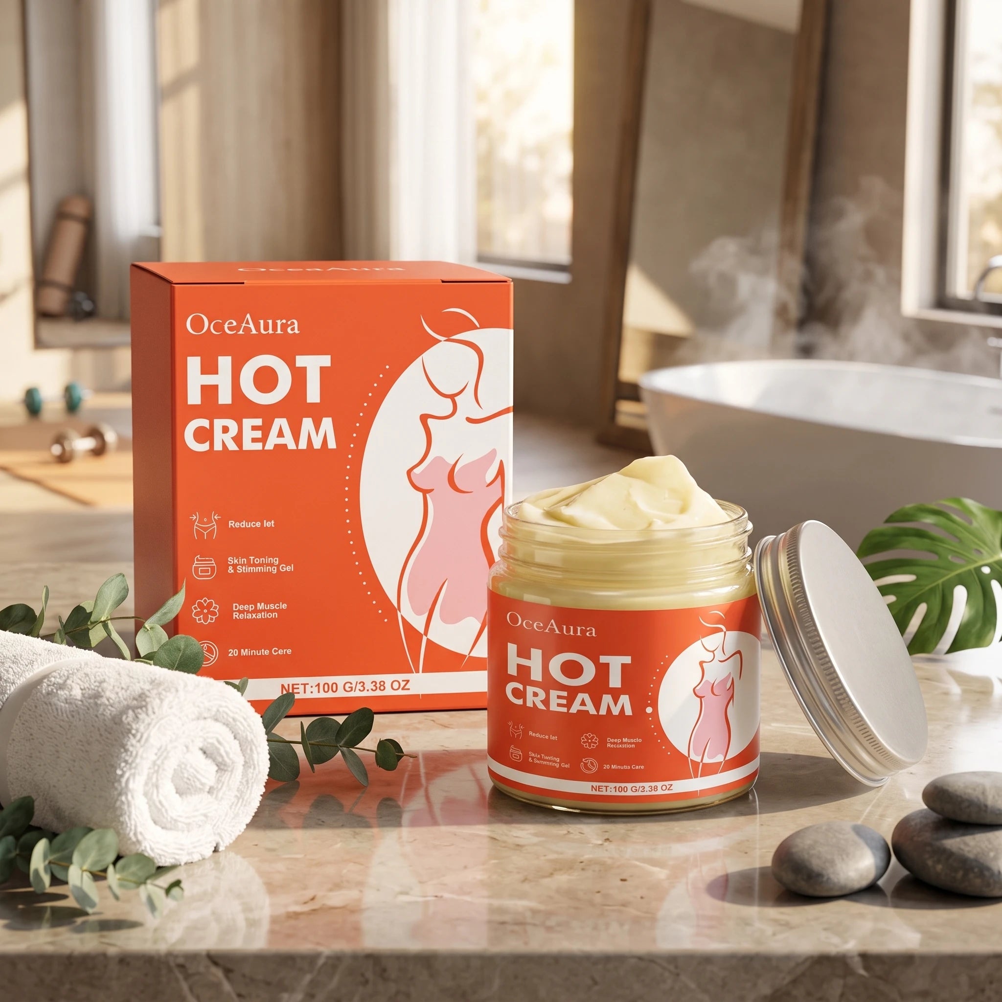 Anti-Cellulite Hot Cream for Body Slimming & Toning Massage Gel - 3