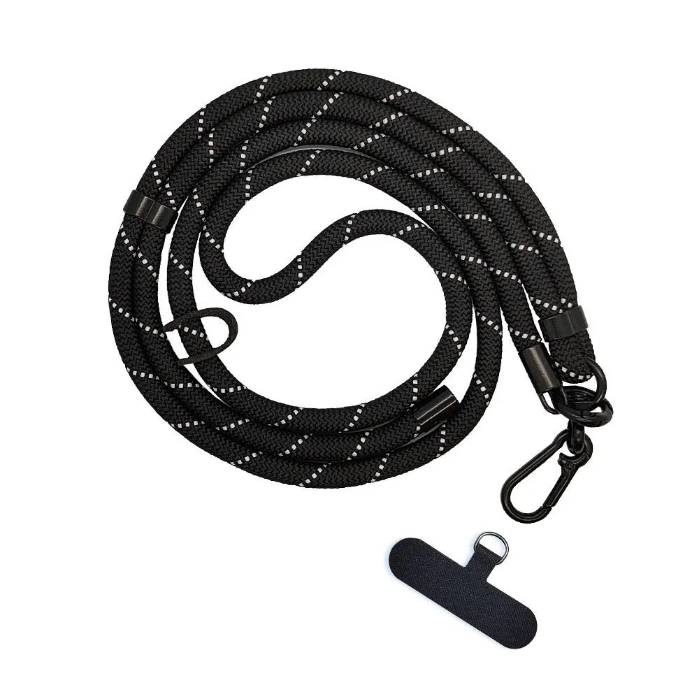 Universal 8mm Crossbody Phone Lanyard - Adjustable Detachable Neck Strap