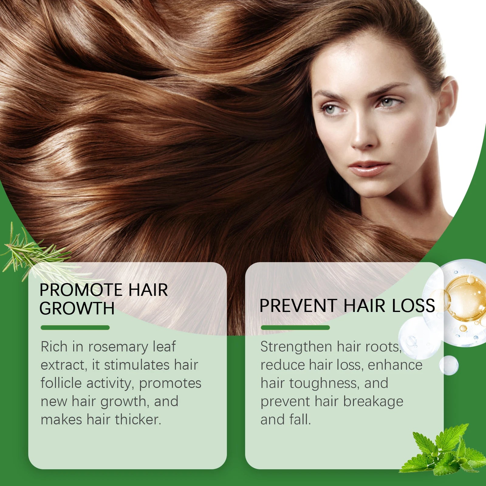 Rosemary Rice Water Hair Growth Spray - Leave-In Conditioner for Damaged Hair - 13