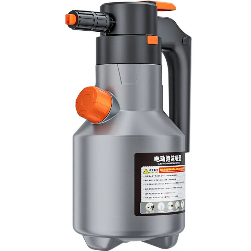 Rechargeable Electric Foam Sprayer - 2L Auto Car Wash Spray Bottle - 1