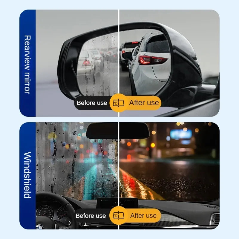 Car Glass Rain Repellent & Anti-Fog Spray Coating - 4