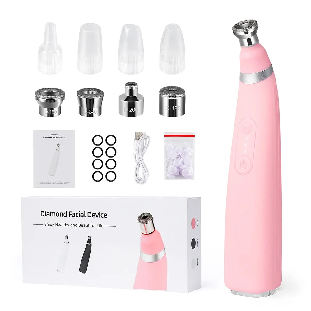 2-in-1 Microdermabrasion Facial Device & Blackhead Vacuum - 39