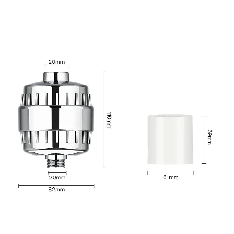 15/20-Stage High Output Shower Filter & Water Softener