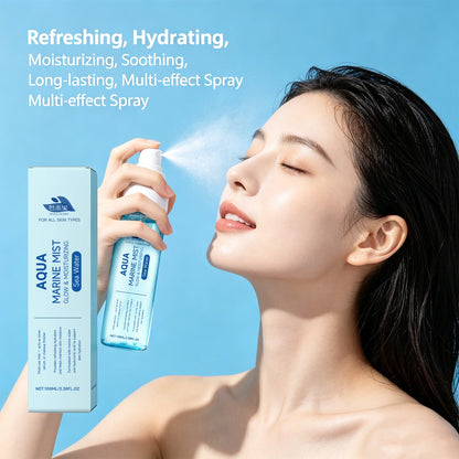 Marine Glow Hydrating Face Mist with Hyaluronic Acid for Dry Skin
