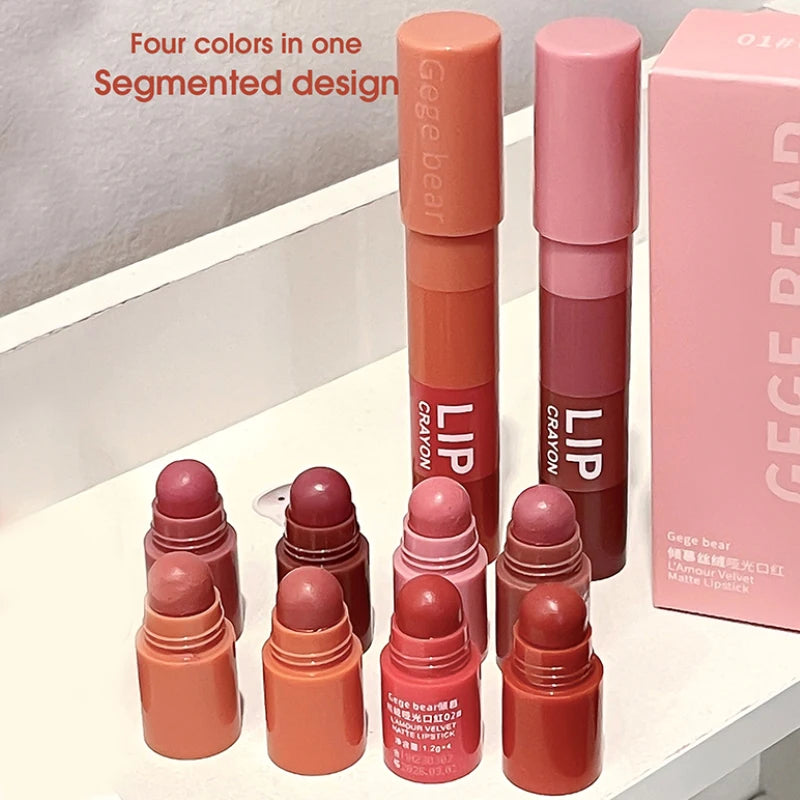 Matte Velvet Mist Lipstick - Long-Lasting Waterproof & Non-Stick Formula
