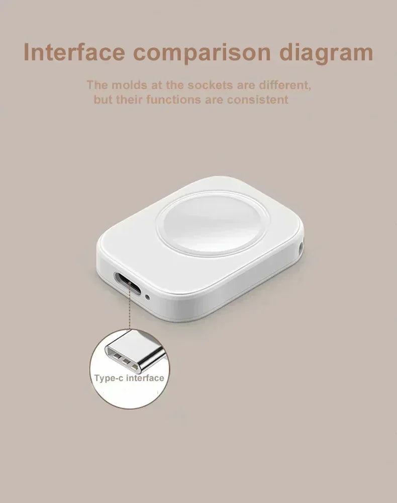 Magnetic Wireless Fast Charger for Apple Watch Series 1-9 & Ultra