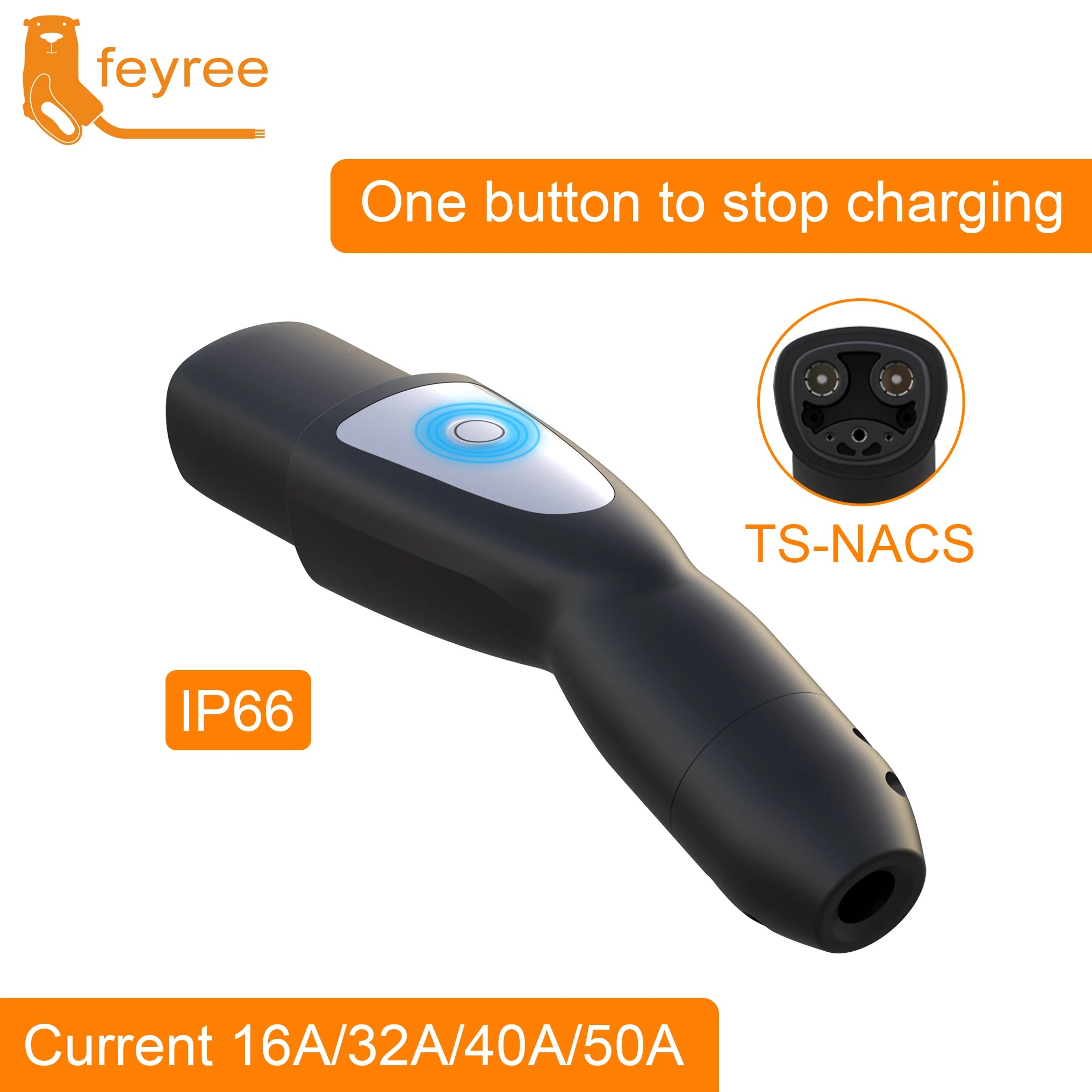Tesla NACS Electric Vehicle Charging Connector - Fast & Durable EV Charger - 7