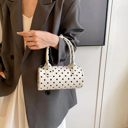 Luxury Polka Dot Boston Bag