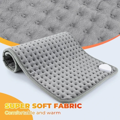 Electric Heating Pad for Back Neck & Shoulder Pain Relief with 9 Heat Settings