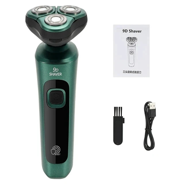 9D Floating Head Electric Shaver - Waterproof Rechargeable Razor - 22