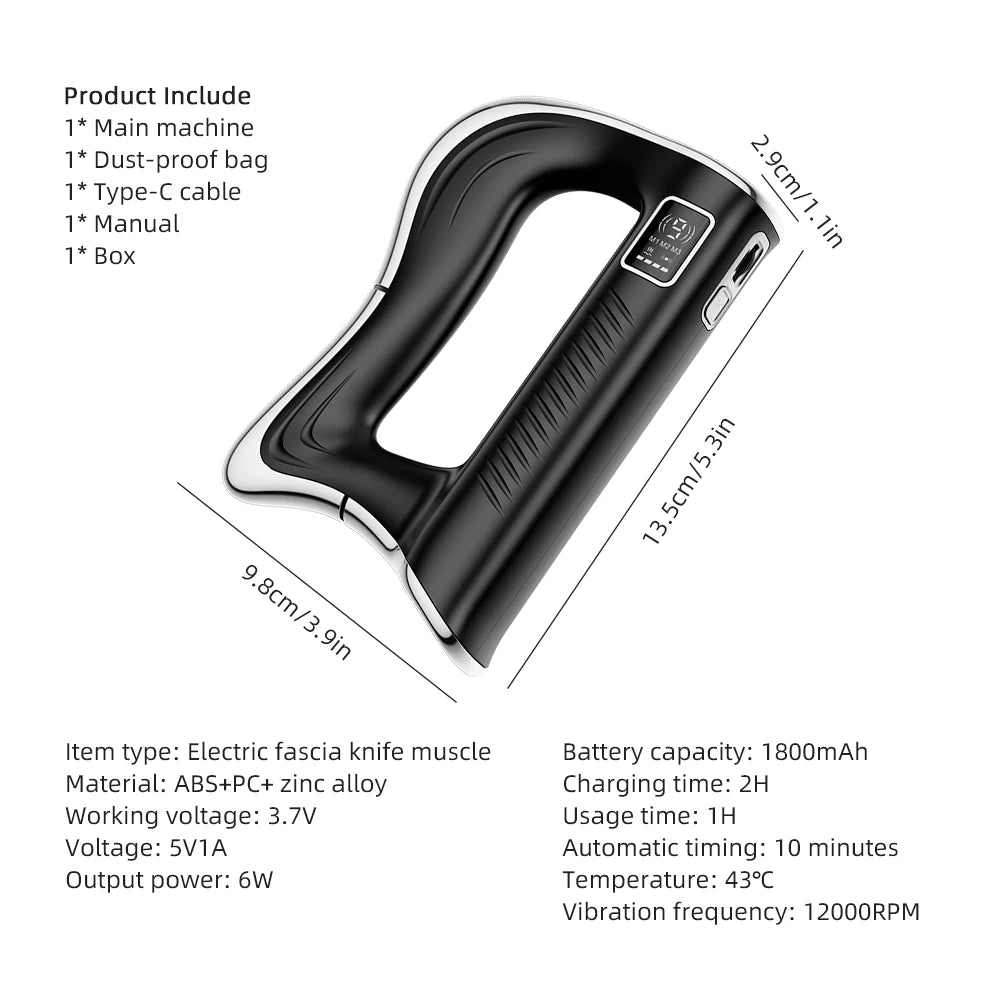 Electric Heated Gua Sha Muscle Scraper Massager