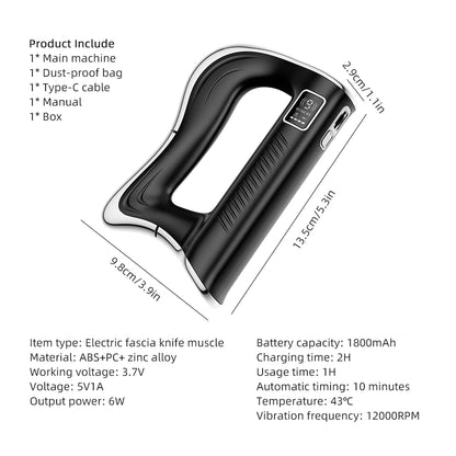 Electric Heated Gua Sha Muscle Scraper Massager