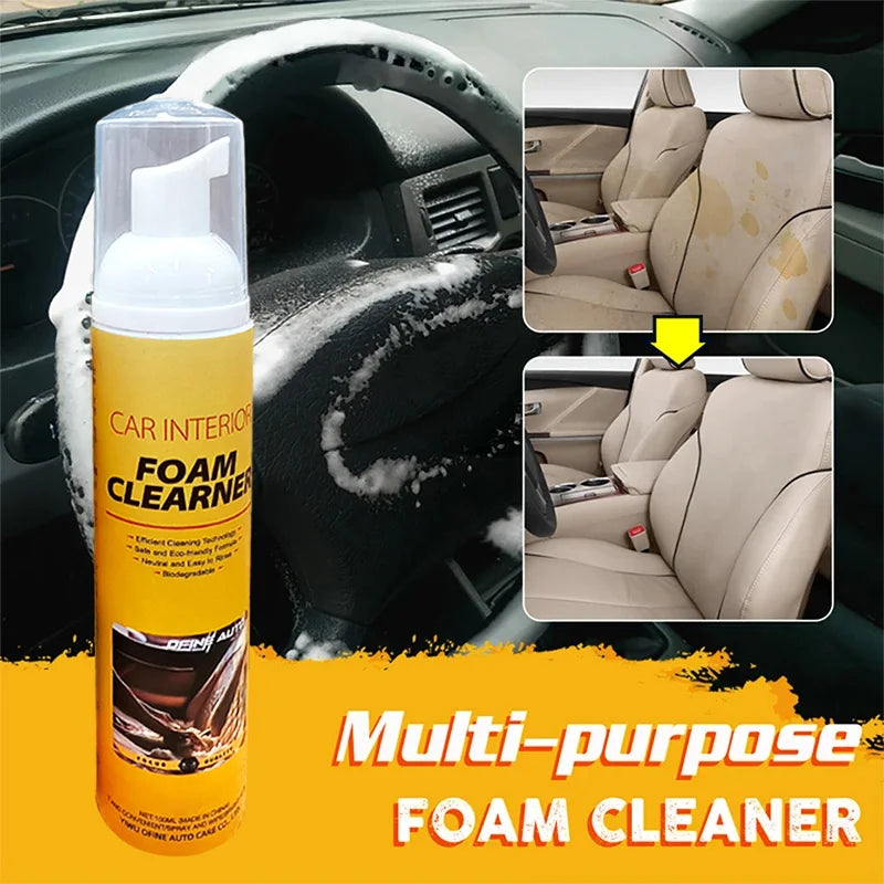 Multipurpose Car Interior Foam Cleaner & Leather Restorer - 2