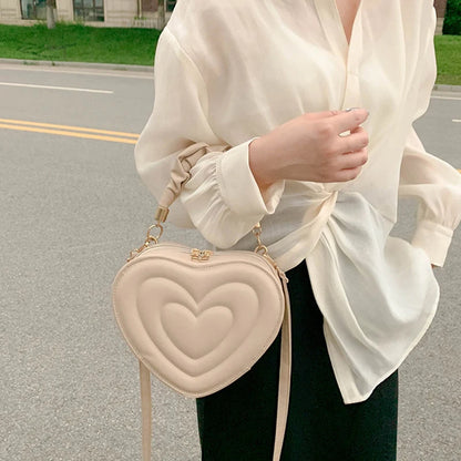 Luxury Quilted Heart Tote