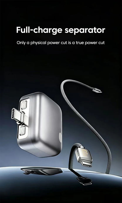 Smart Auto-Disconnect USB-C Fast Charger - 120W Battery Protection Adapter