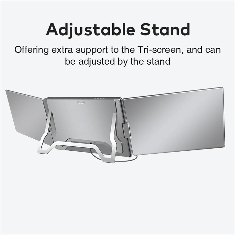 Dual Screen Laptop Monitor Extender - FHD Portable Sub-Monitor for PC