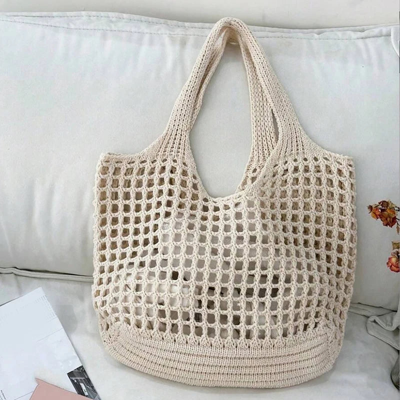 Luxury Crochet Hollow Beach Tote