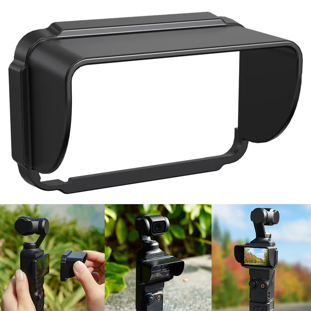 Sun Shade for DJI Osmo Pocket 3 - Anti-Glare Screen Hood & Light Shield - 7