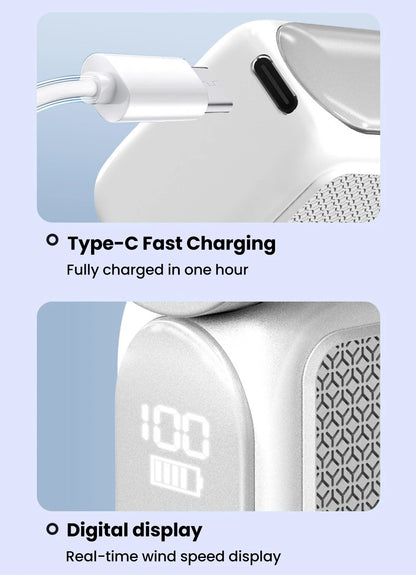 Portable 5-Speed Handheld Mini Fan USB-C Rechargeable Cooling Fan