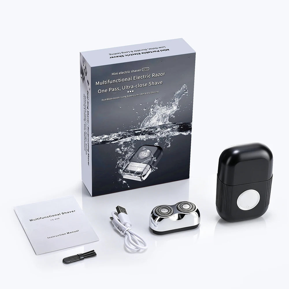 Portable Electric Foil Shaver - Waterproof Wet & Dry Beard Trimmer for Men - 16