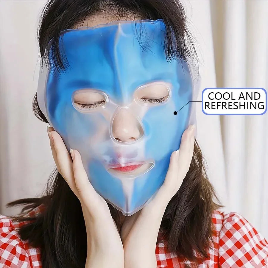 Gel Face Cooling Mask - Hot & Cold Therapy for Puffiness & Skin Firming - 13