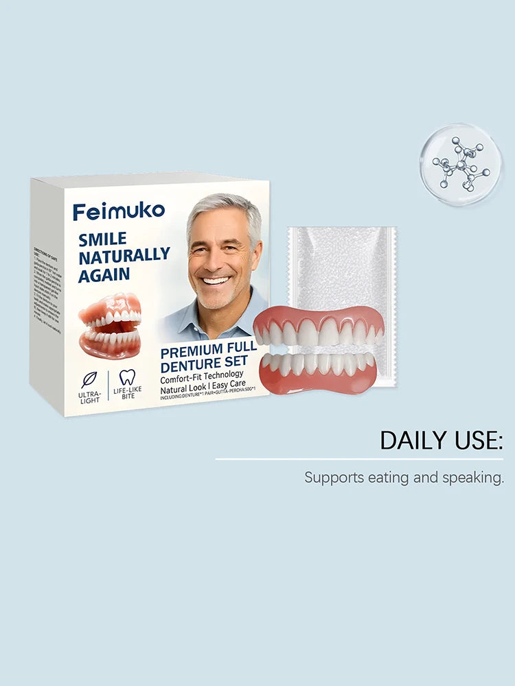 Natural Look Instant Cosmetic Denture Set for Comfortable Smile Correction - 13