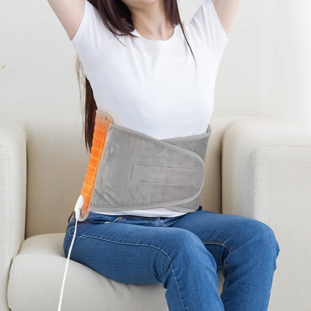 Electric Heating Waist Belt - Thermal Therapy Pad for Back Pain Relief