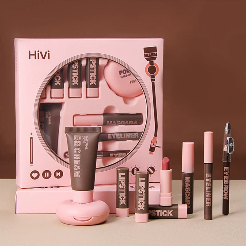 Professional All-in-One Makeup Gift Set - Lipsticks, BB Cream & Essentials - 15