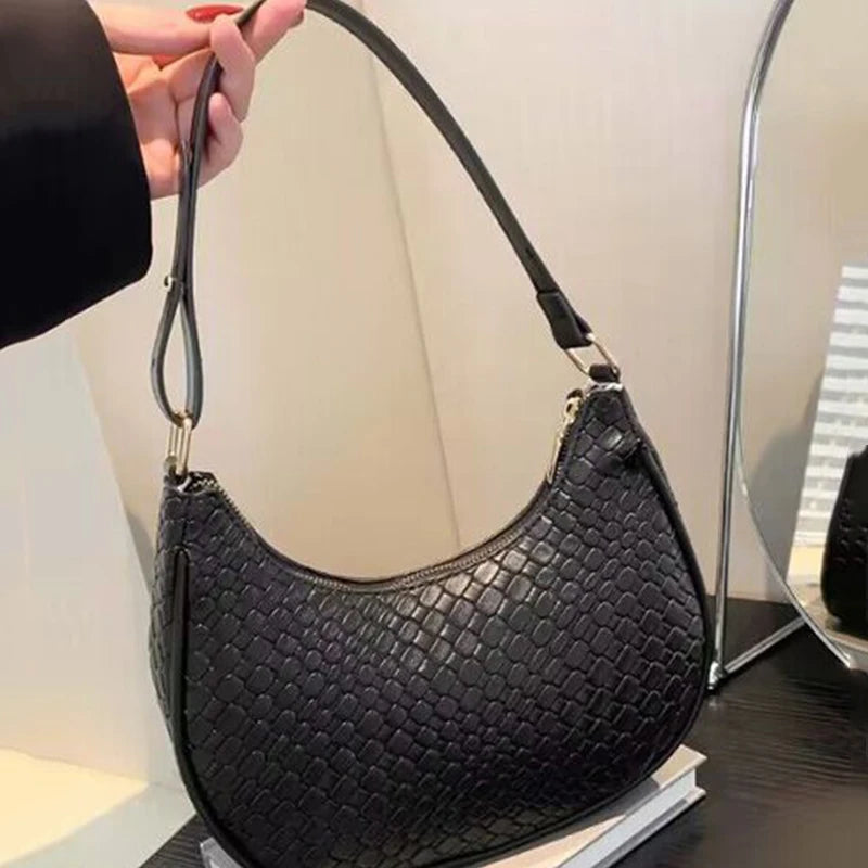 Luxury Stone Pattern Shoulder Bag