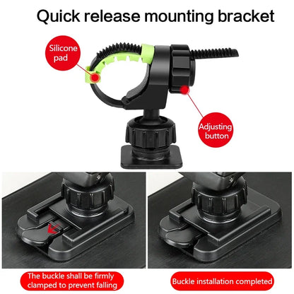 Waterproof 360° Rotating Bike Phone Mount for 6.5-inch Smartphones