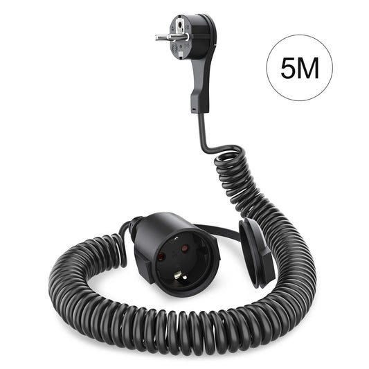 European 2-Pin Type C Power Extension Cable - High-Power Flexible Cord
