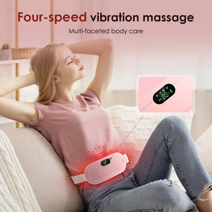 Electric Menstrual Cramp Relief Heating Pad Waist Belt
