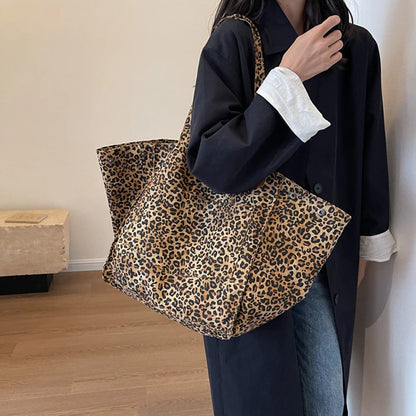 Luxury Leopard Print Tote Bag