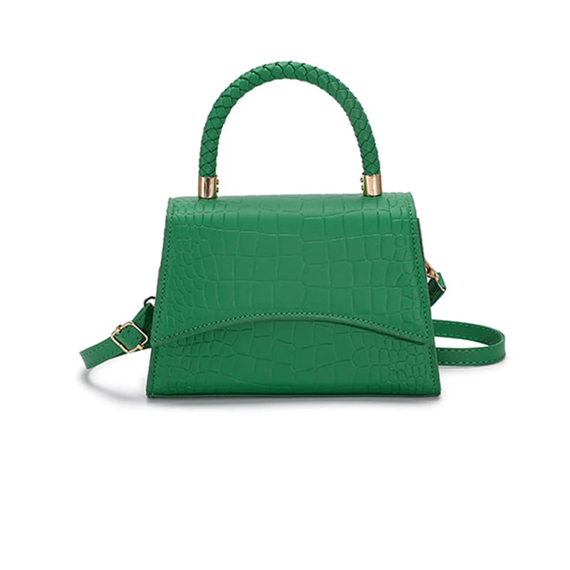 Luxury Retro Crocodile Square Bag