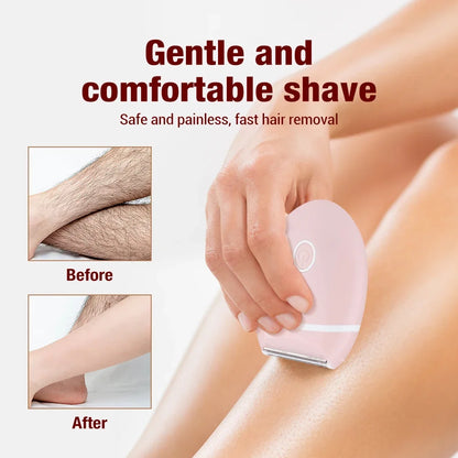 Women's 3-in-1 Electric Mini Shaver for Painless Body & Sensitive Area Hair Removal