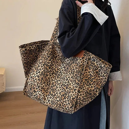 Luxury Leopard Print Tote Bag