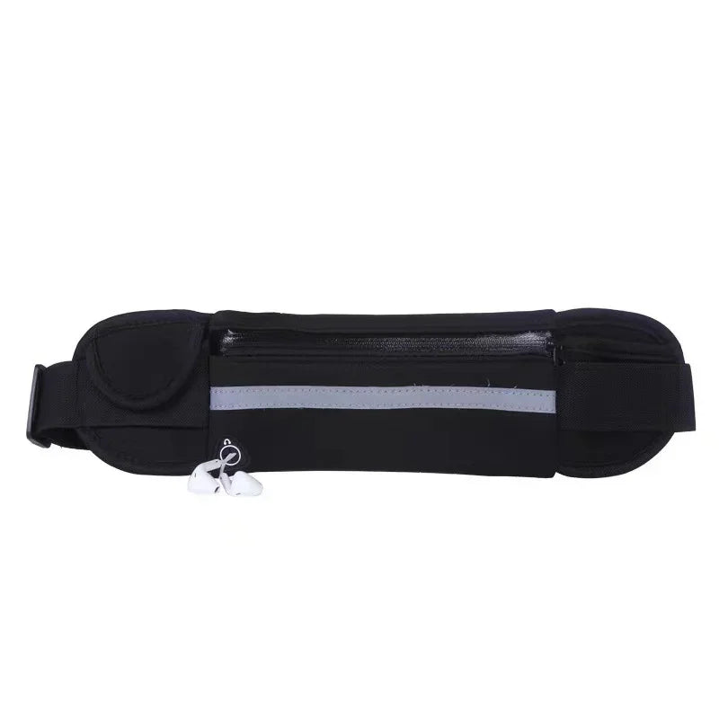 Slim Running Waist Belt - Waterproof Elastic Phone Pouch for Sports