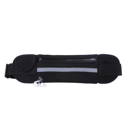 Slim Running Waist Belt - Waterproof Elastic Phone Pouch for Sports