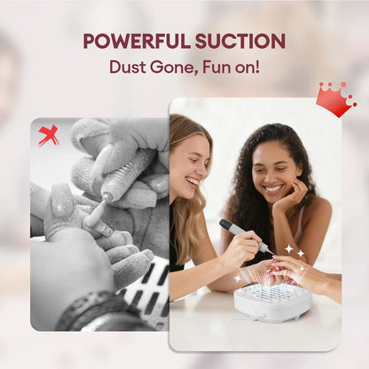 Portable Mini Nail Dust Collector USB Vacuum 3200RPM
