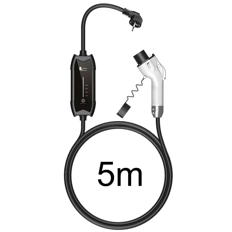 Portable EV Charger Type 1 & 2 - 3.5KW Adjustable Electric Car Charging Cable - 31