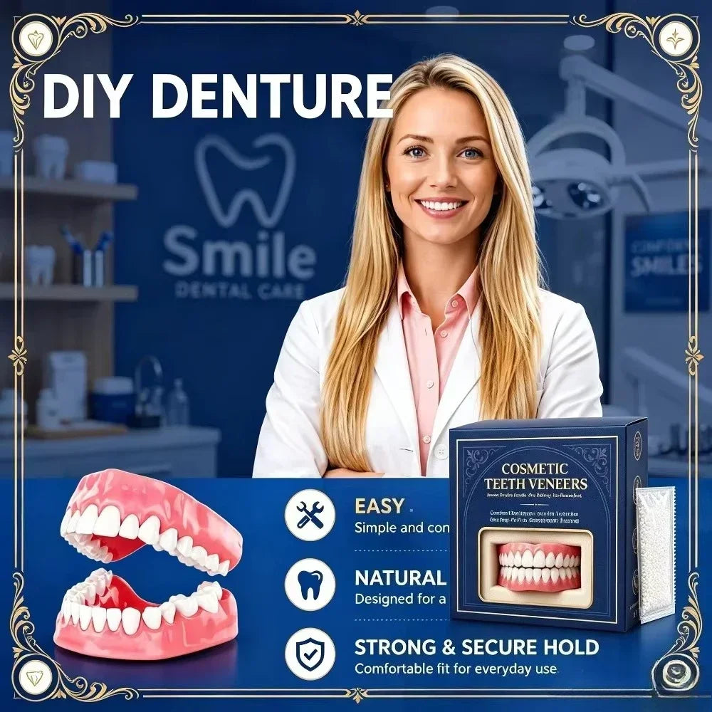Cosmetic Snap-On Teeth Veneers for Instant Smile Makeover & Comfort