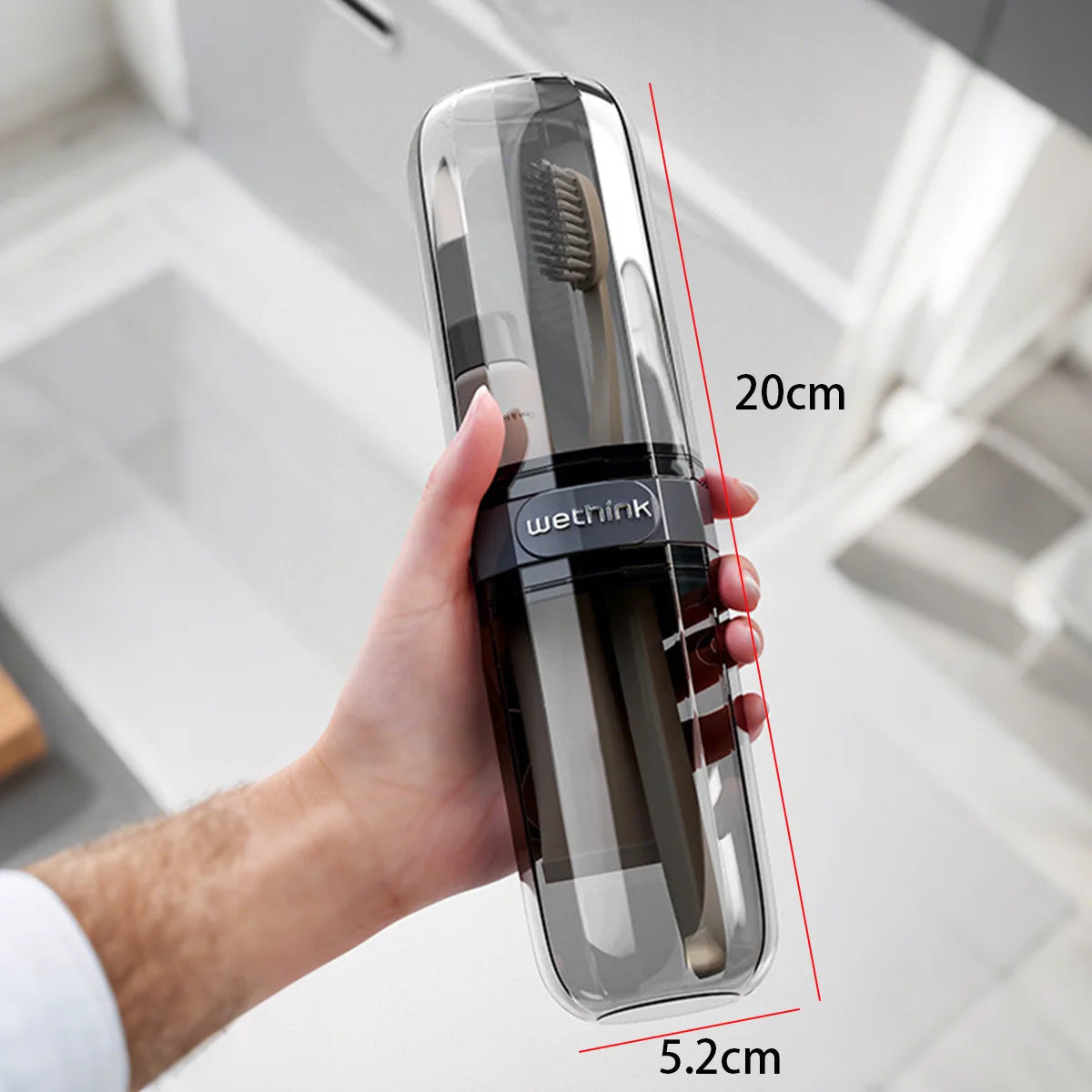 Portable Travel Toothbrush & Toothpaste Holder Case - Eco-Friendly Storage - 17