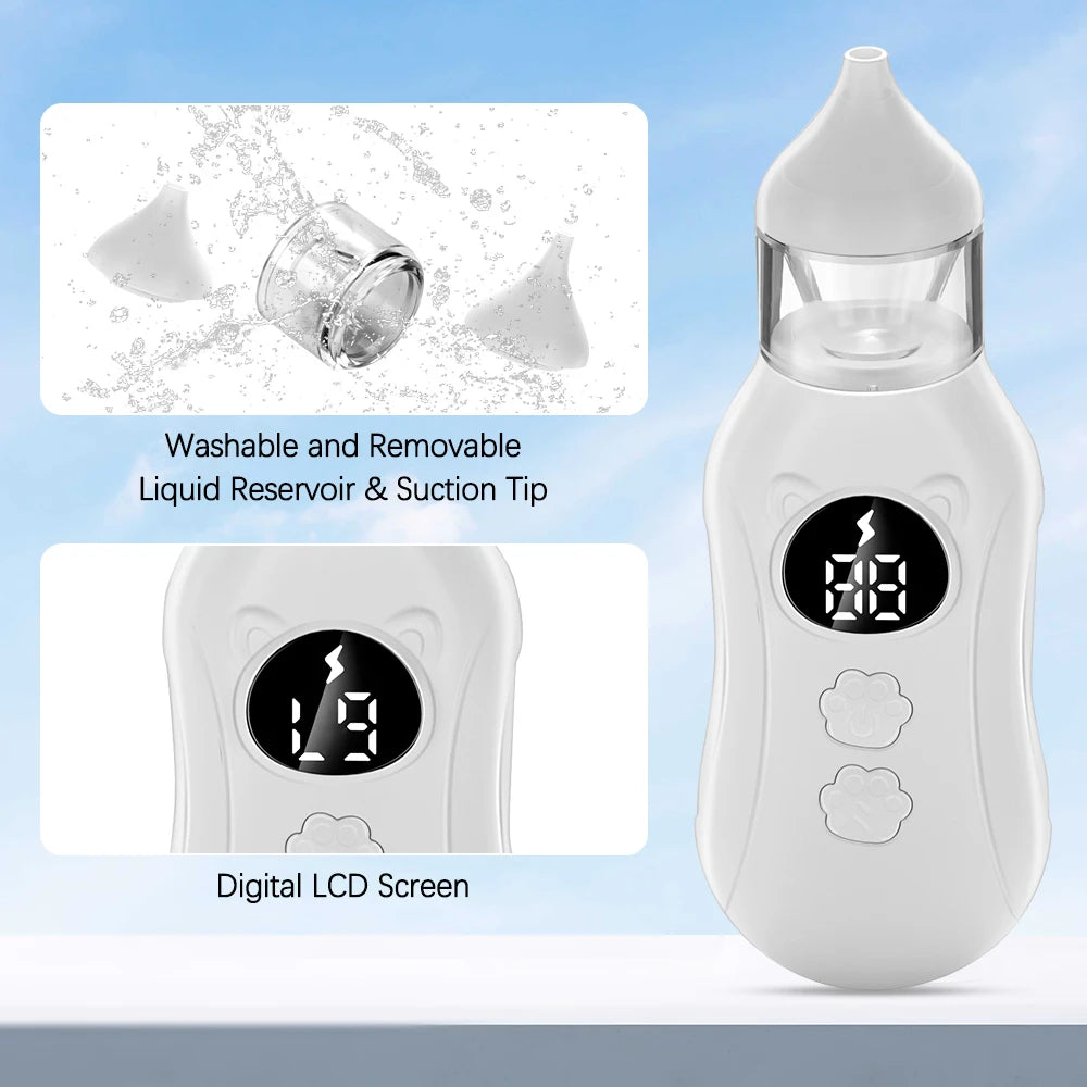 Electric Baby Nasal Aspirator with Soothing Music & Adjustable Suction - 15