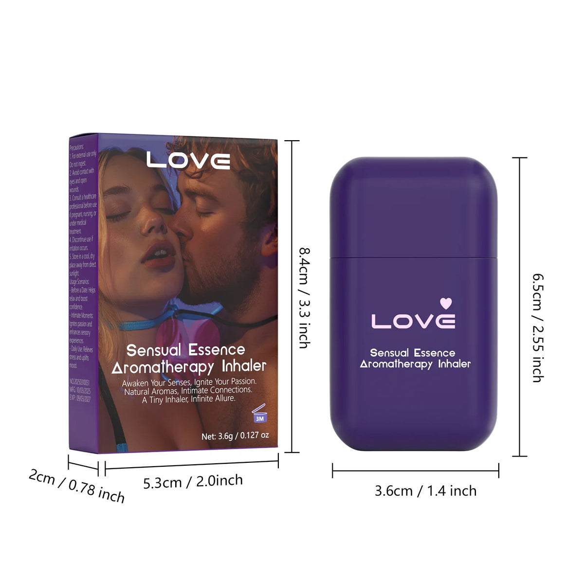 Double-Hole Essential Oil Aromatherapy Inhaler - Portable Energy & Focus Stick