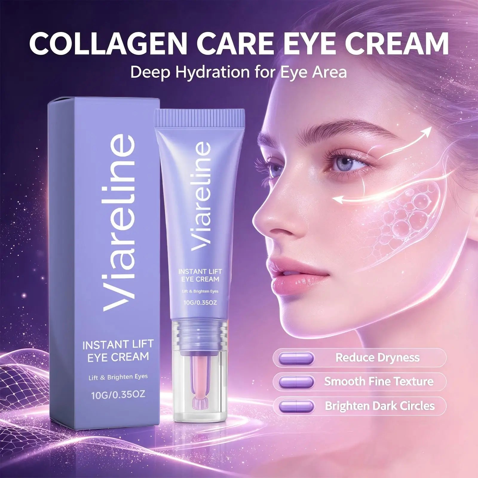 Collagen Instant Lift Eye Cream for Dark Circles & Puffiness - 5