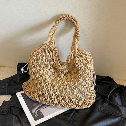 Luxury Boho Knitted Beach Tote