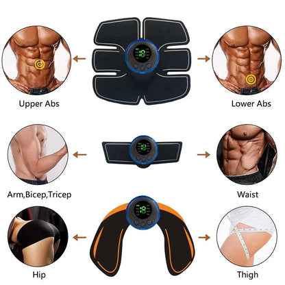 Wireless EMS Muscle Stimulator - Electric Abdominal & Hip Toning Trainer