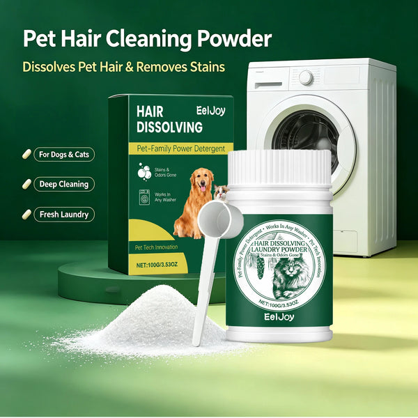Pet Hair Dissolving Laundry Detergent Powder for Deep Cleaning & Odor Removal