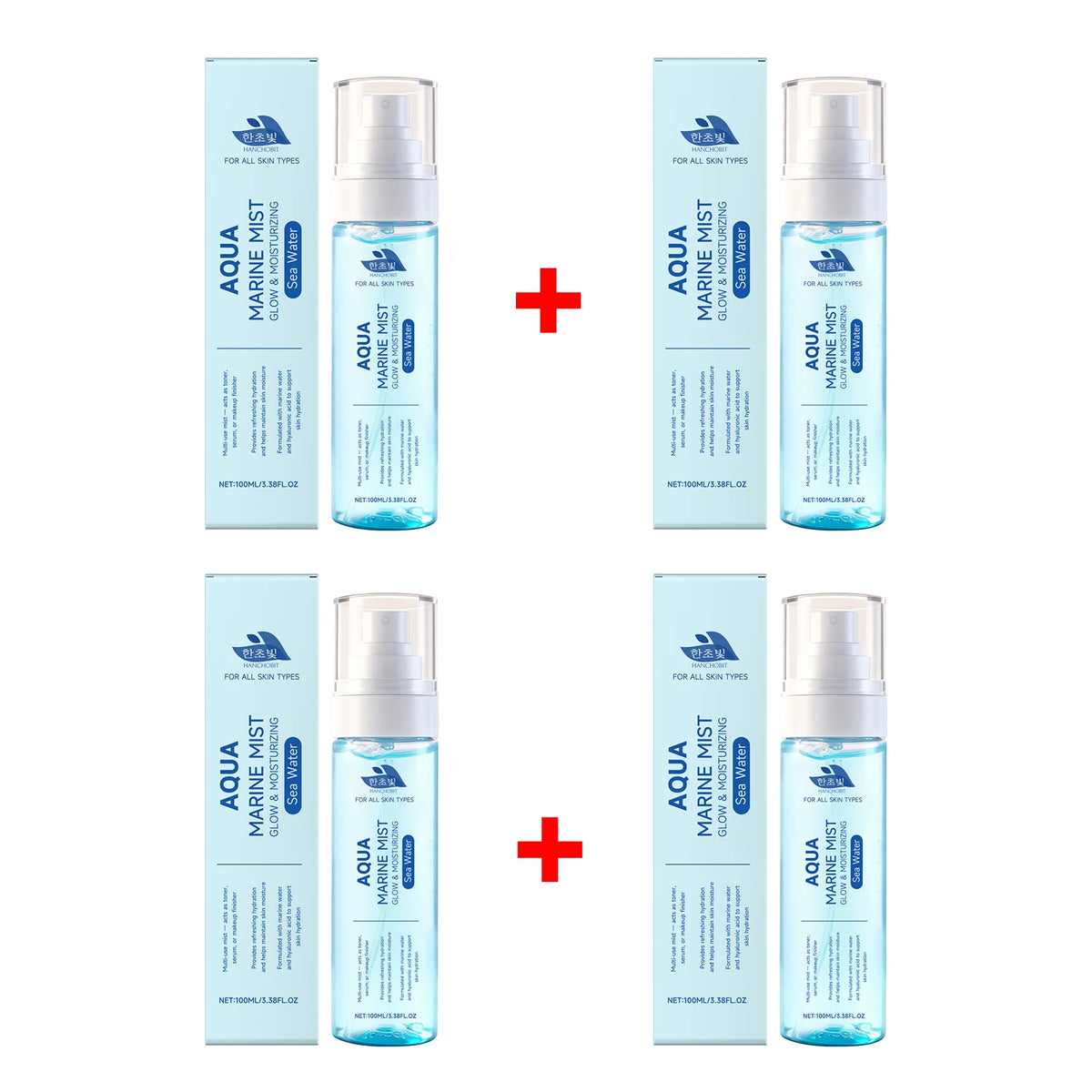 Marine Glow Hydrating Face Mist with Hyaluronic Acid for Dry Skin