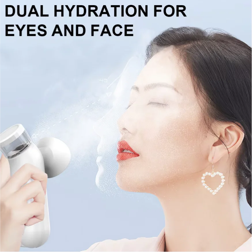 Portable Eye Mist Sprayer - Moisturizing Steam Device for Dry Eyes & Facial Care - 3
